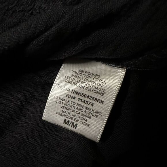 Ro & de black lace blouse tank medium - Picture 5 of 6